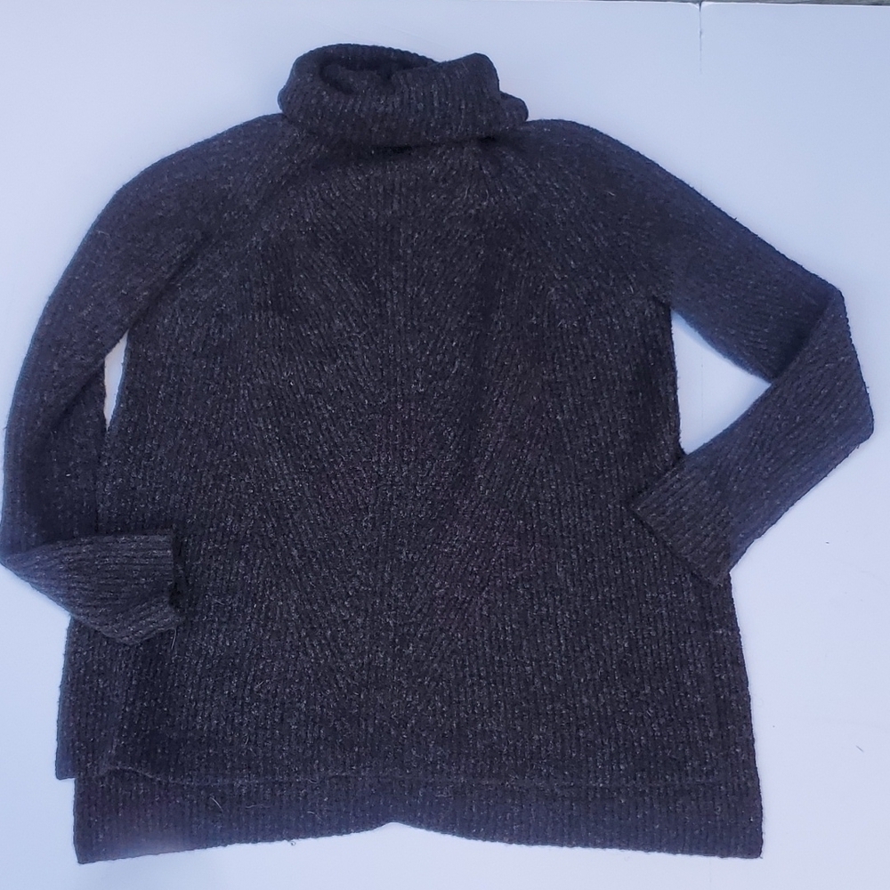 Sweaty Betty Cowl neck sweater ribbed pattern  XS
